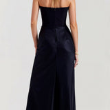 Strapless Bodycon Maxi Dress with Sleek Silhouette