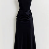 Strapless Bodycon Maxi Dress with Sleek Silhouette