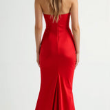 Strapless Bodycon Maxi Dress with Sleek Silhouette