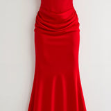 Strapless Bodycon Maxi Dress with Sleek Silhouette