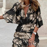 Floral Tiered Mini Dress with Smocked Waist