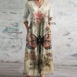 Floral Patchwork Maxi Dress