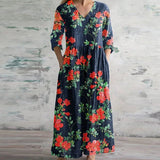 Floral Patchwork Maxi Dress