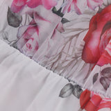 Off Shoulder Floral Mini Dress with Ruffle Detail