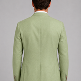 Men's Single-Breasted Linen Blend Blazer