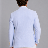 Men's Striped Single-Breasted Blazer