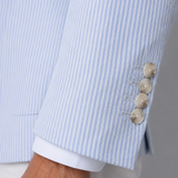 Men's Striped Single-Breasted Blazer