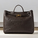 Woven Top Handle Tote Bag