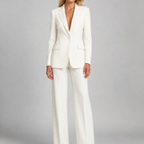 Women's Single Button Tailored Blazer Set