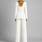 Women's Single Button Tailored Blazer Set