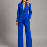 Women's Single Button Tailored Blazer Set