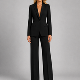 Women's Single Button Tailored Blazer Set