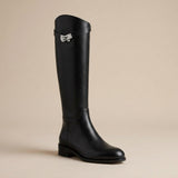 Buckle Detail Knee High Riding Boots