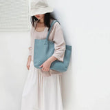 Classic Structured Leather Tote Bag