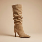 Pointed Toe High Heel Knee High Boots